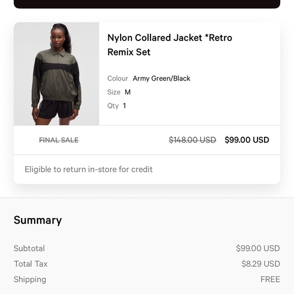 Lululemon retro jacket - Picture 2 of 2